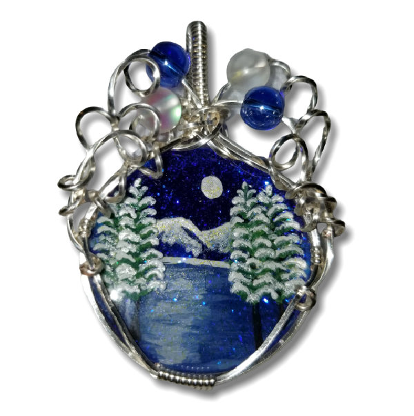 Thumbnail Image of Sold: Tahoe Winter Moonlight (Rnd/slvr)